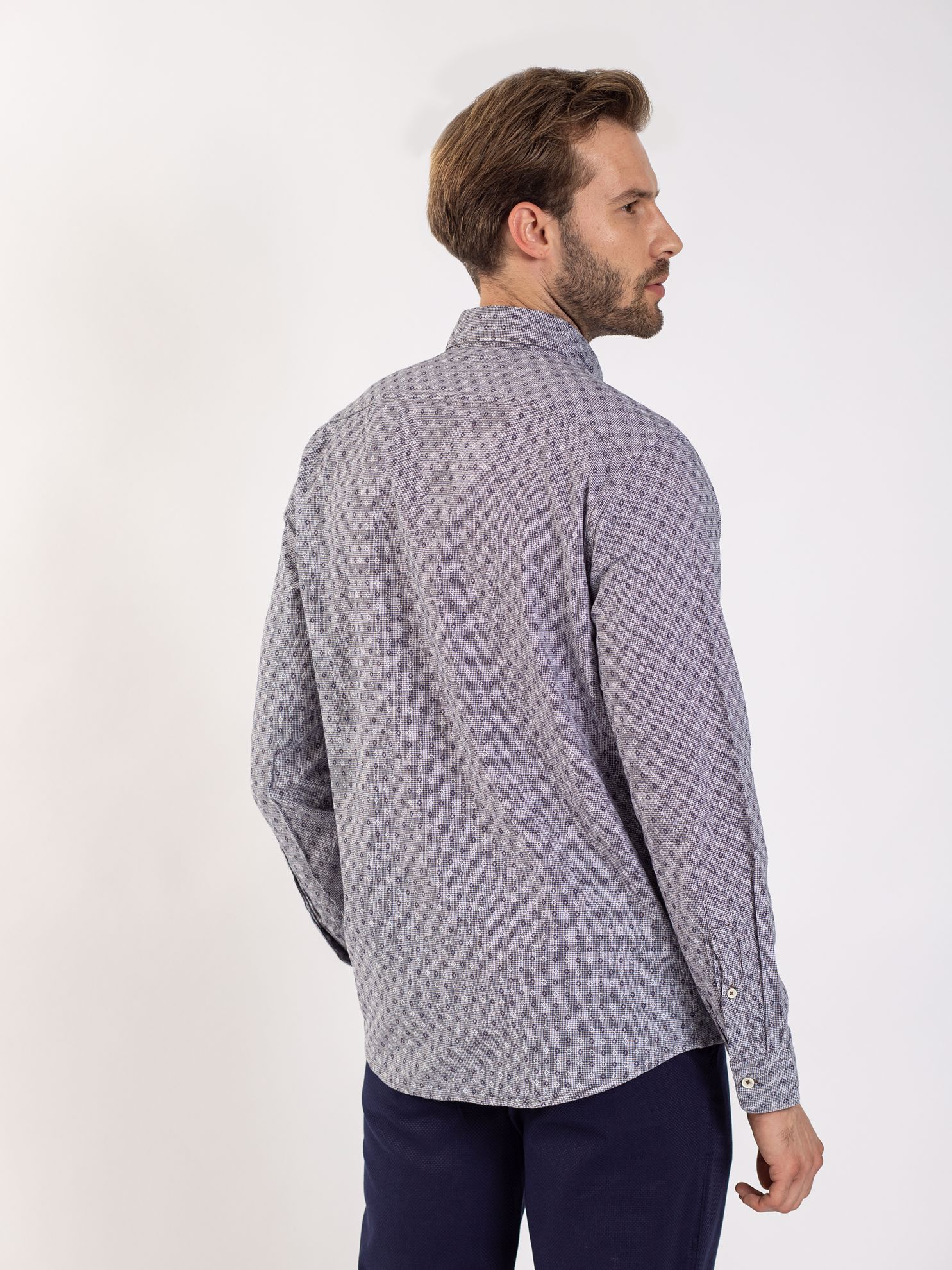 Karaca Erkek Slim Fit Gömlek-Açık Kahverengi. ürün görseli