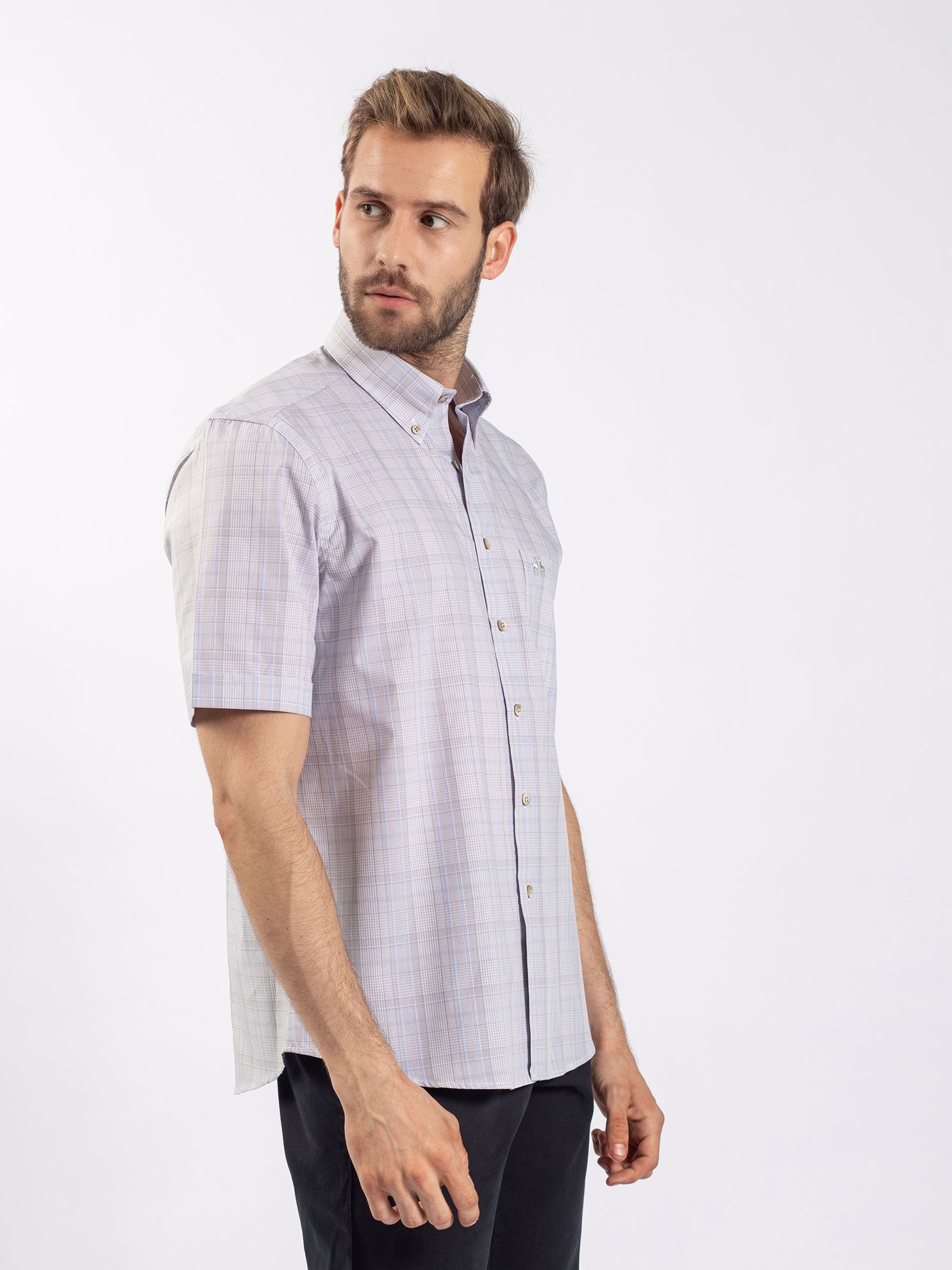 Karaca Erkek Regular Fit Gömlek-Bej. ürün görseli