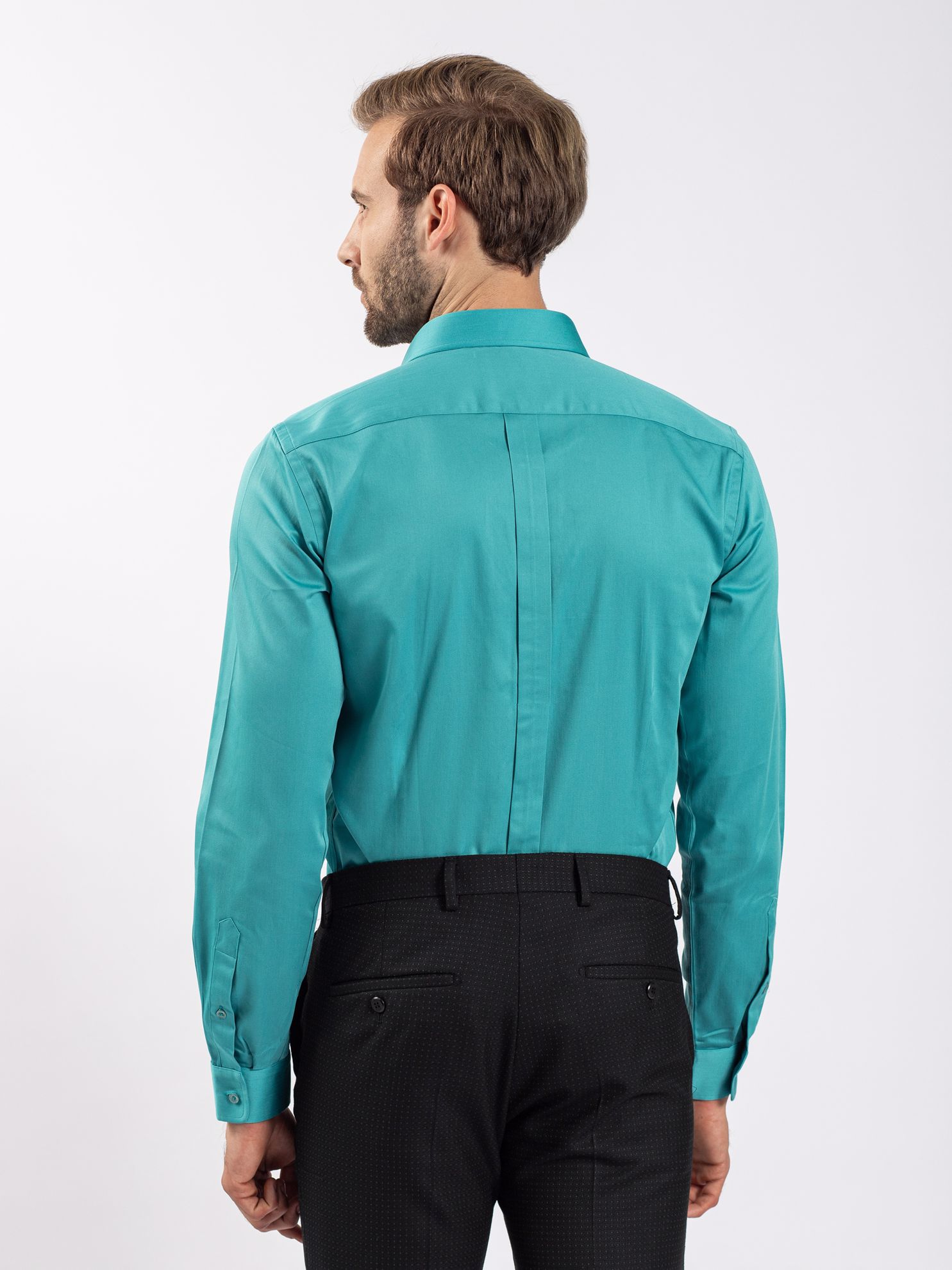 Toss Erkek Extra Slim Fit Gömlek-Yeşil. ürün görseli