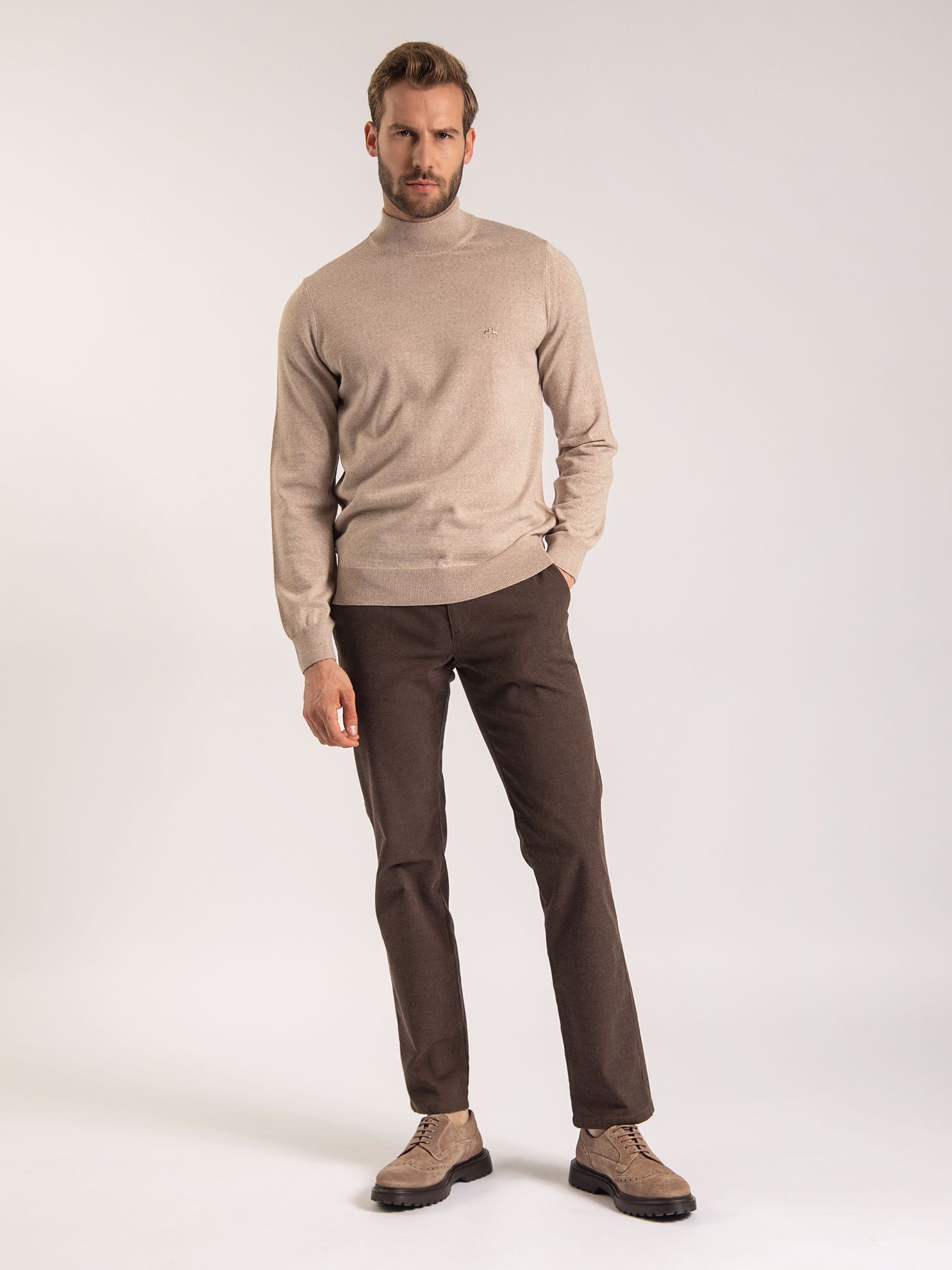 Karaca Erkek 6 Drop Pantolon-Açık Kahverengi. ürün görseli