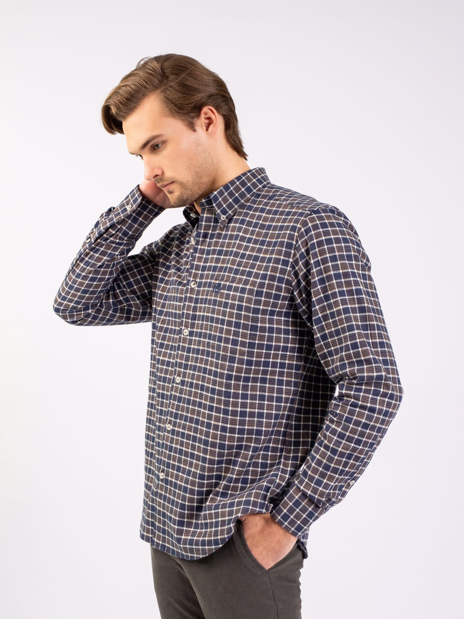 Karaca Erkek Regular Fit Gömlek-Hardal. ürün görseli