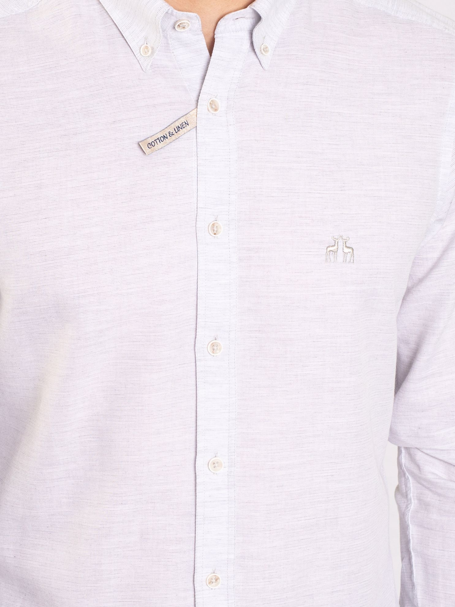 Karaca Erkek Slim Fit Gömlek-Gri. ürün görseli