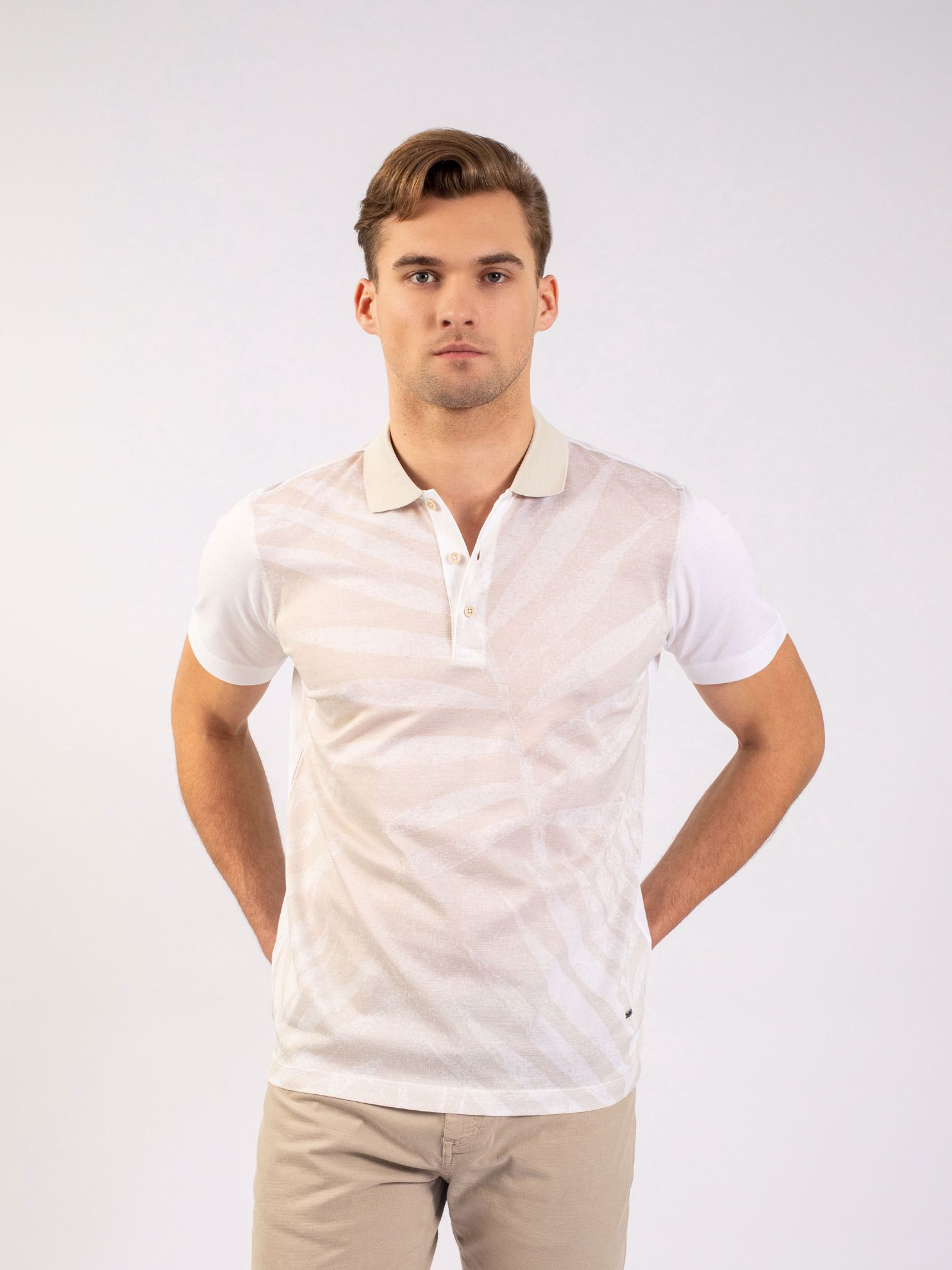 Karaca Erkek Slim Fit Polo Yaka Tişört-Taş. ürün görseli