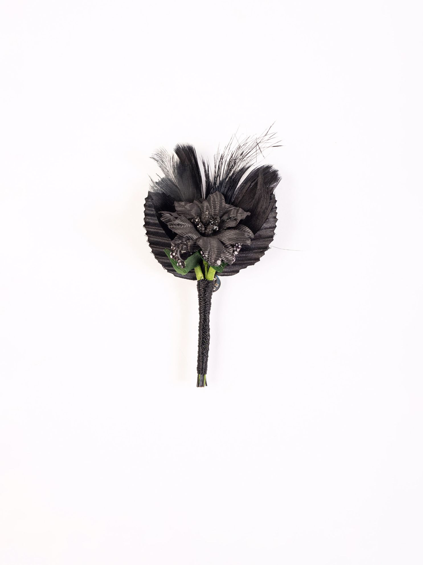 Picture of Karaca Erkek Yaka Çiçeği-Siyah