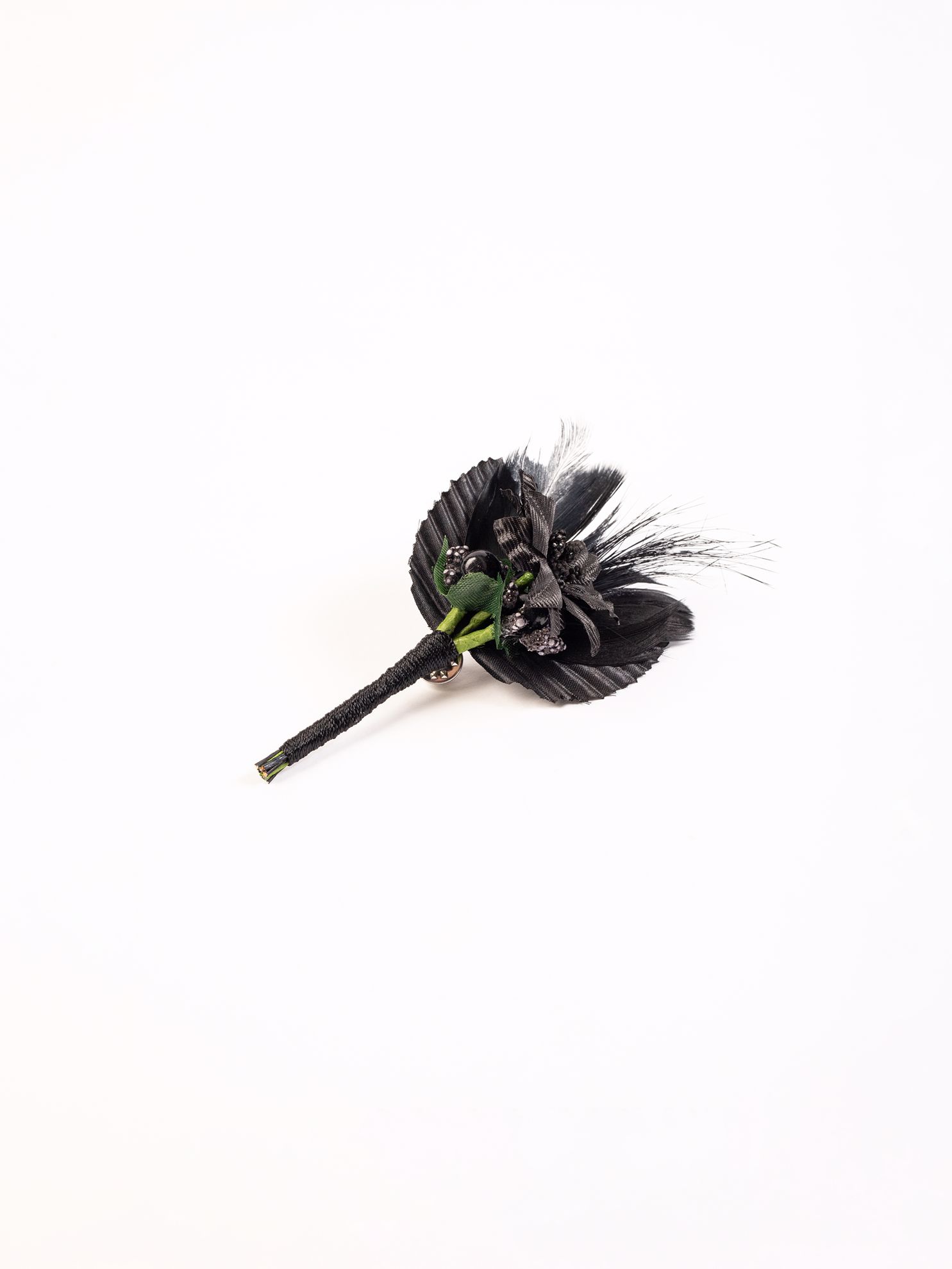 Picture of Karaca Erkek Yaka Çiçeği-Siyah