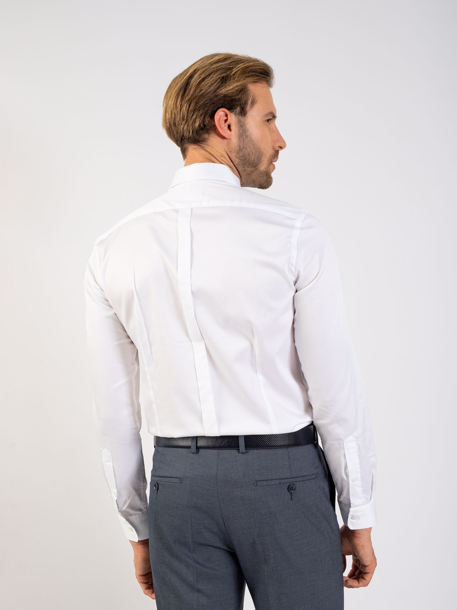 Toss Erkek Extra Slim Fit Gömlek-Beyaz. ürün görseli