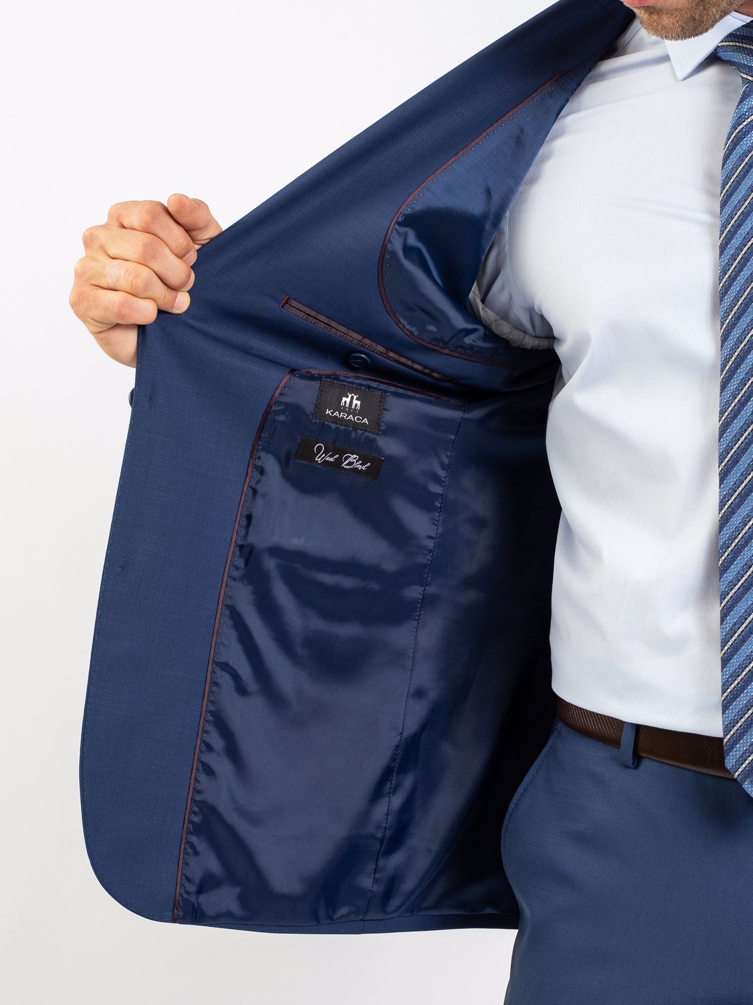 Karaca Erkek 6 Drop Takım Elbise-Saks Mavi. ürün görseli