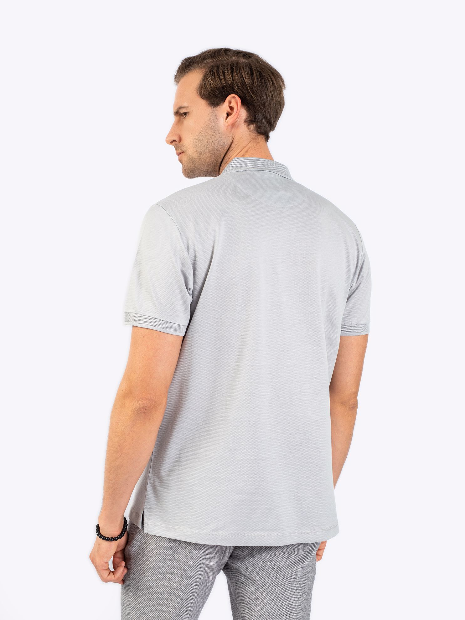 Karaca Erkek Regular Fit Polo Yaka Tişört-Gri. ürün görseli