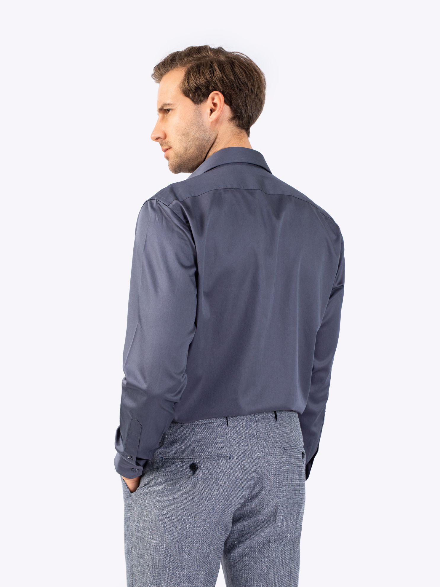 Karaca Erkek Regular Fit Gömlek-Antrasit. ürün görseli