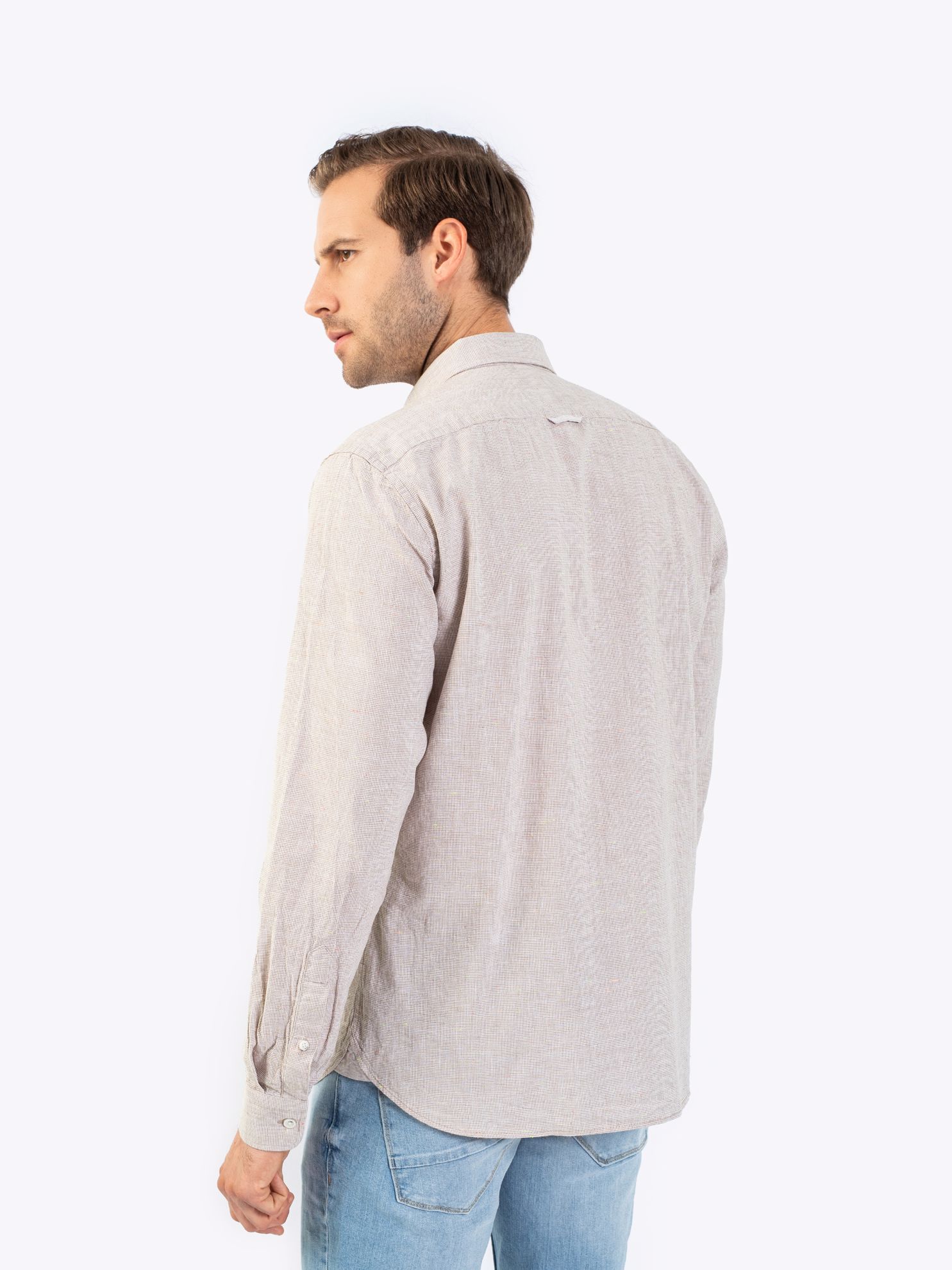 Karaca Erkek Slim Fit Gömlek-Bej. ürün görseli