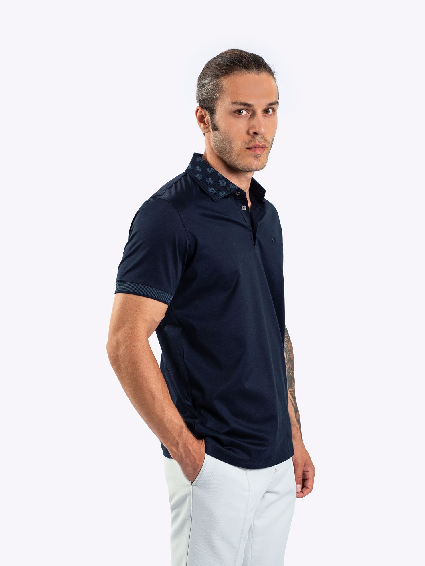 Karaca Erkek Regular Fit Polo Yaka Tişört-Lacivert. ürün görseli