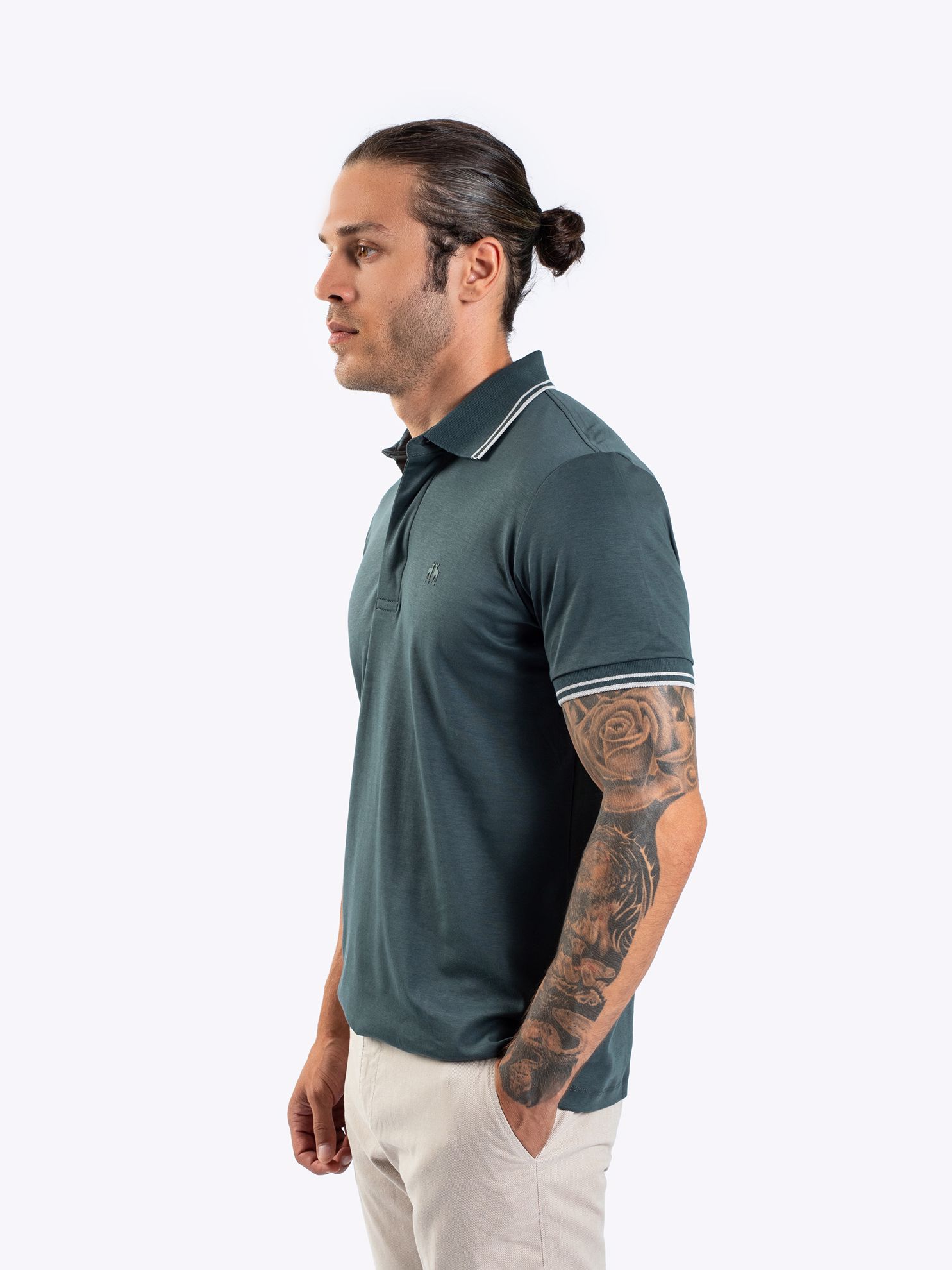 Picture of Karaca Erkek Slim Fit Polo Yaka Tişört-Yeşil