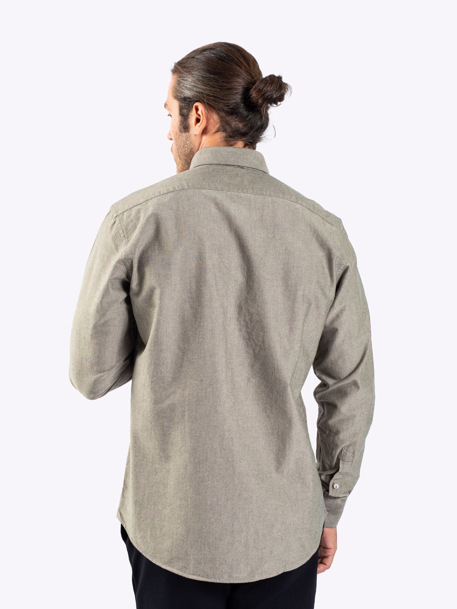 Karaca Erkek Slim Fit Gömlek-Hardal. ürün görseli