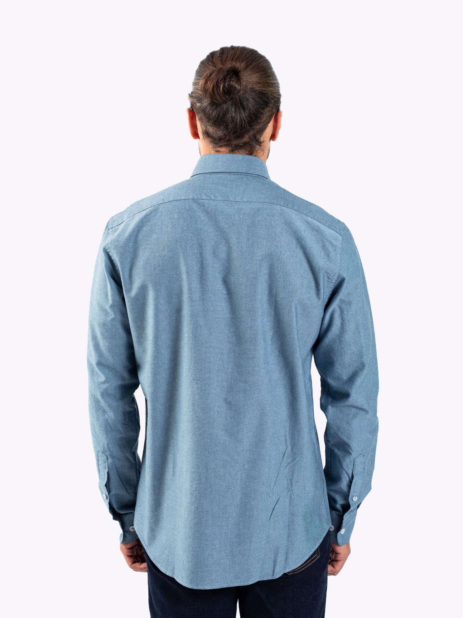 Karaca Erkek Slim Fit Gömlek-Açık Mavi. ürün görseli