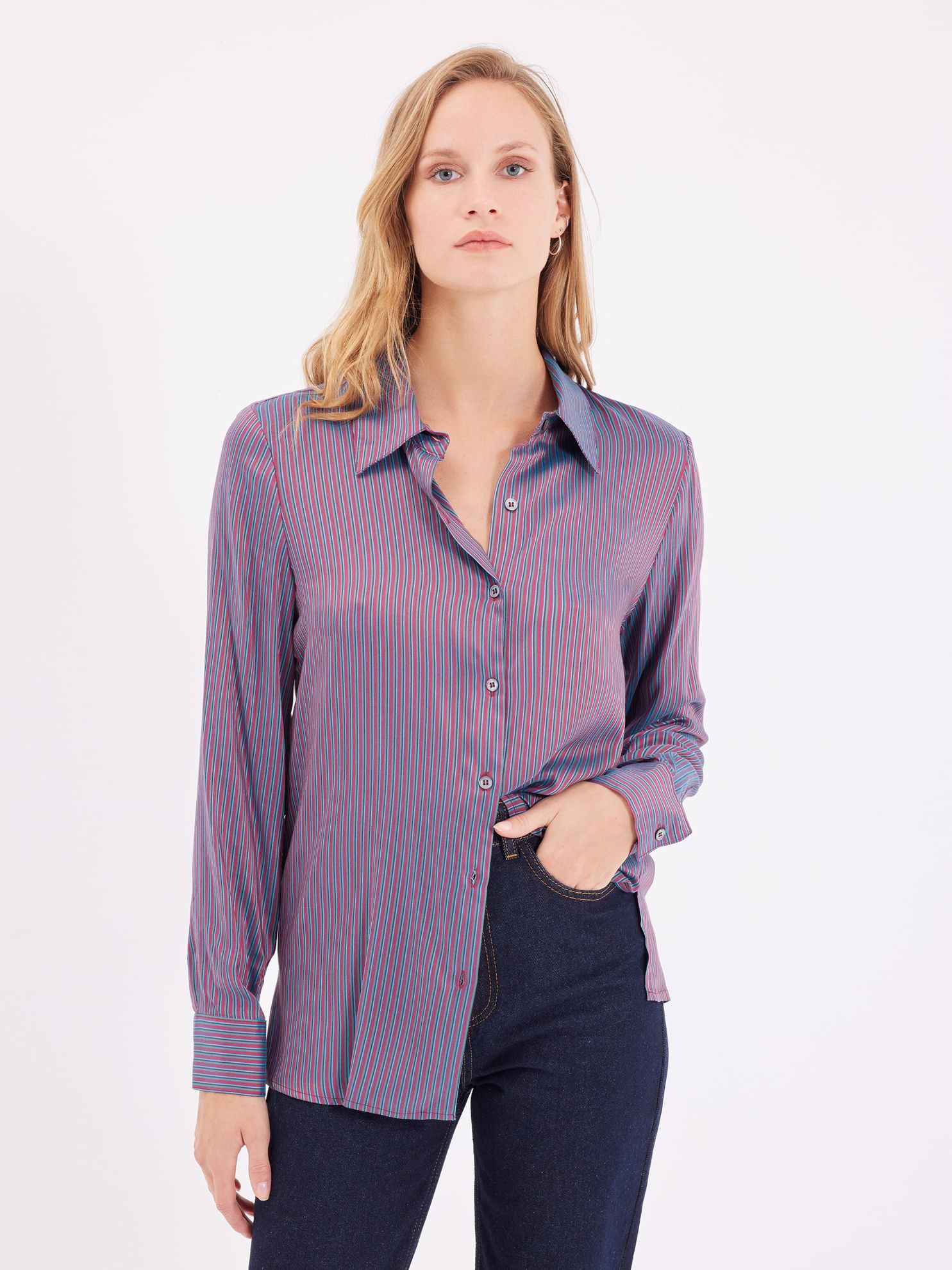 Karaca Kadın Gömlek-Lacivert. ürün görseli