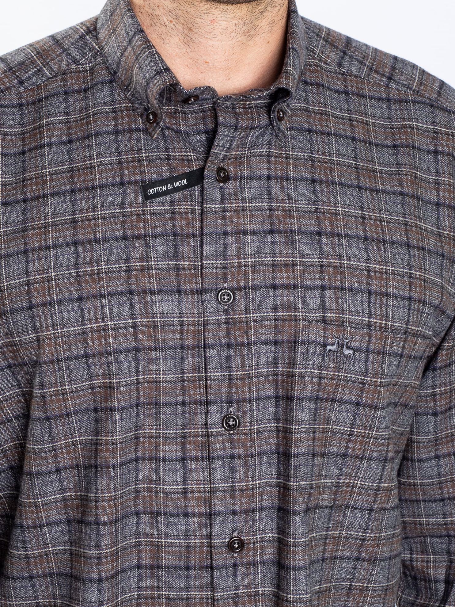 Karaca Erkek Regular Fit Gömlek-Antrasit. ürün görseli