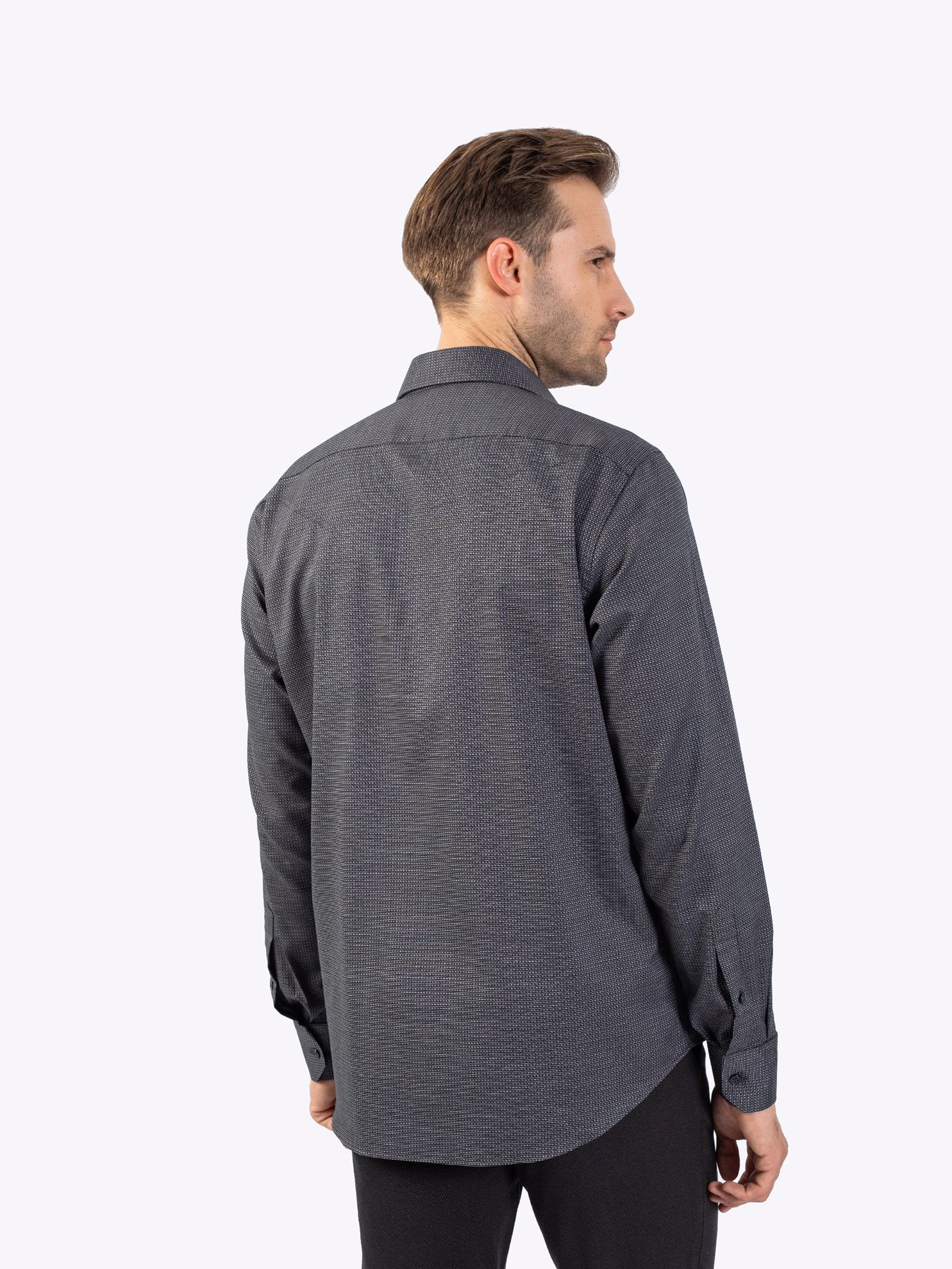 Karaca Erkek Regular Fit Gömlek-Siyah. ürün görseli