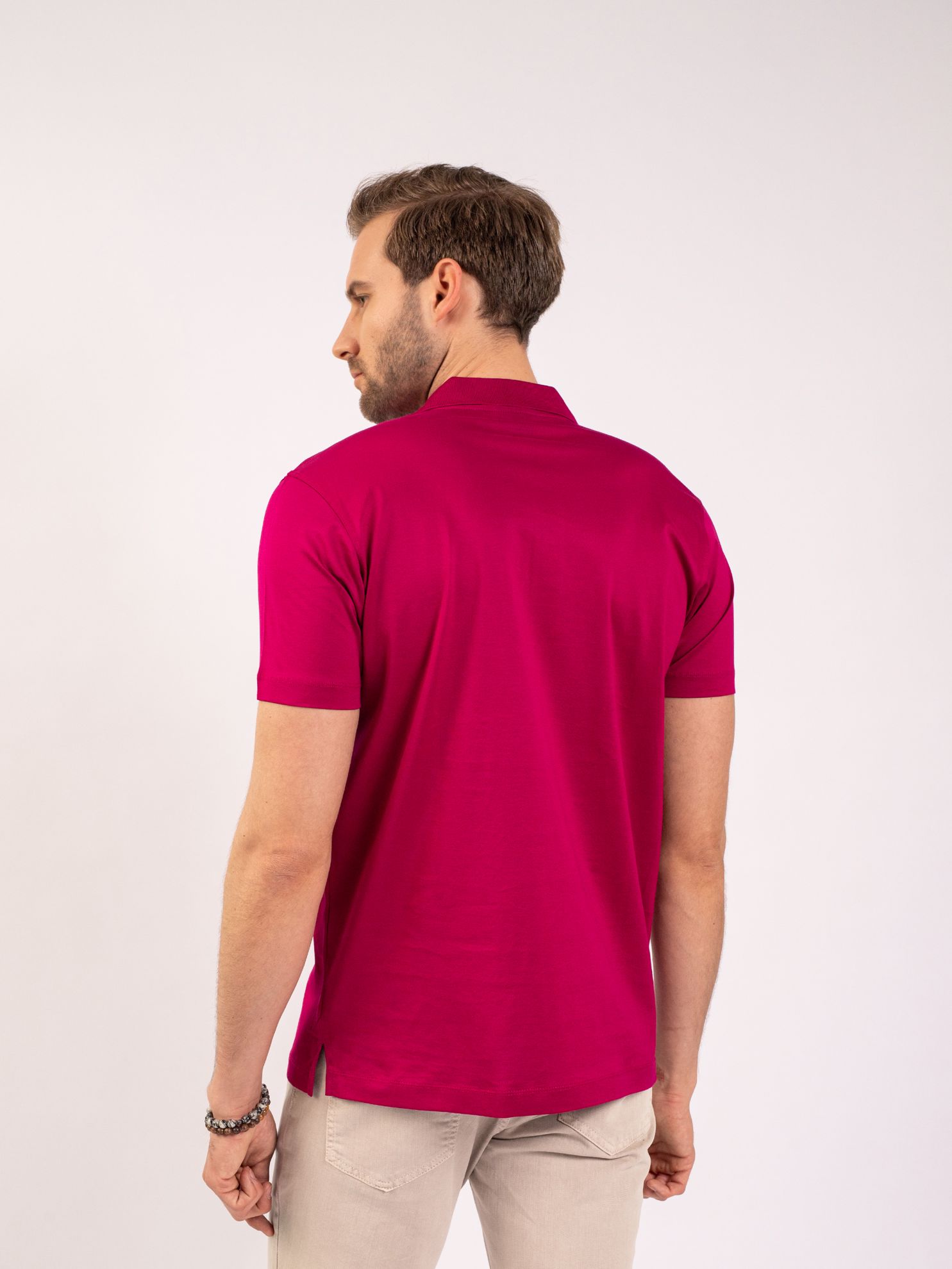Karaca Erkek Regular Fit Polo Yaka Tişört-Fuşya. ürün görseli