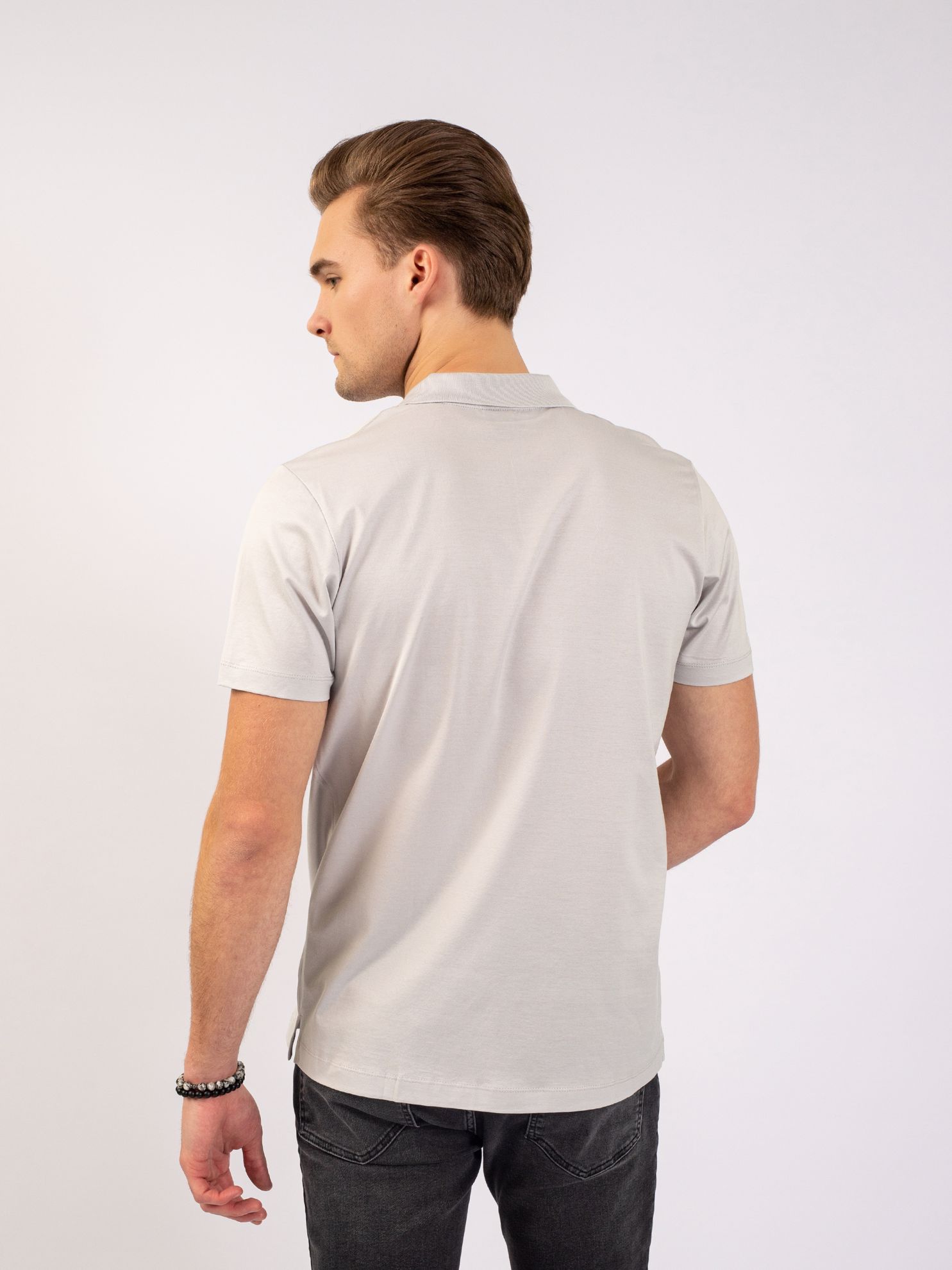 Karaca Erkek Regular Fit Polo Yaka Tişört-Açık Gri. ürün görseli