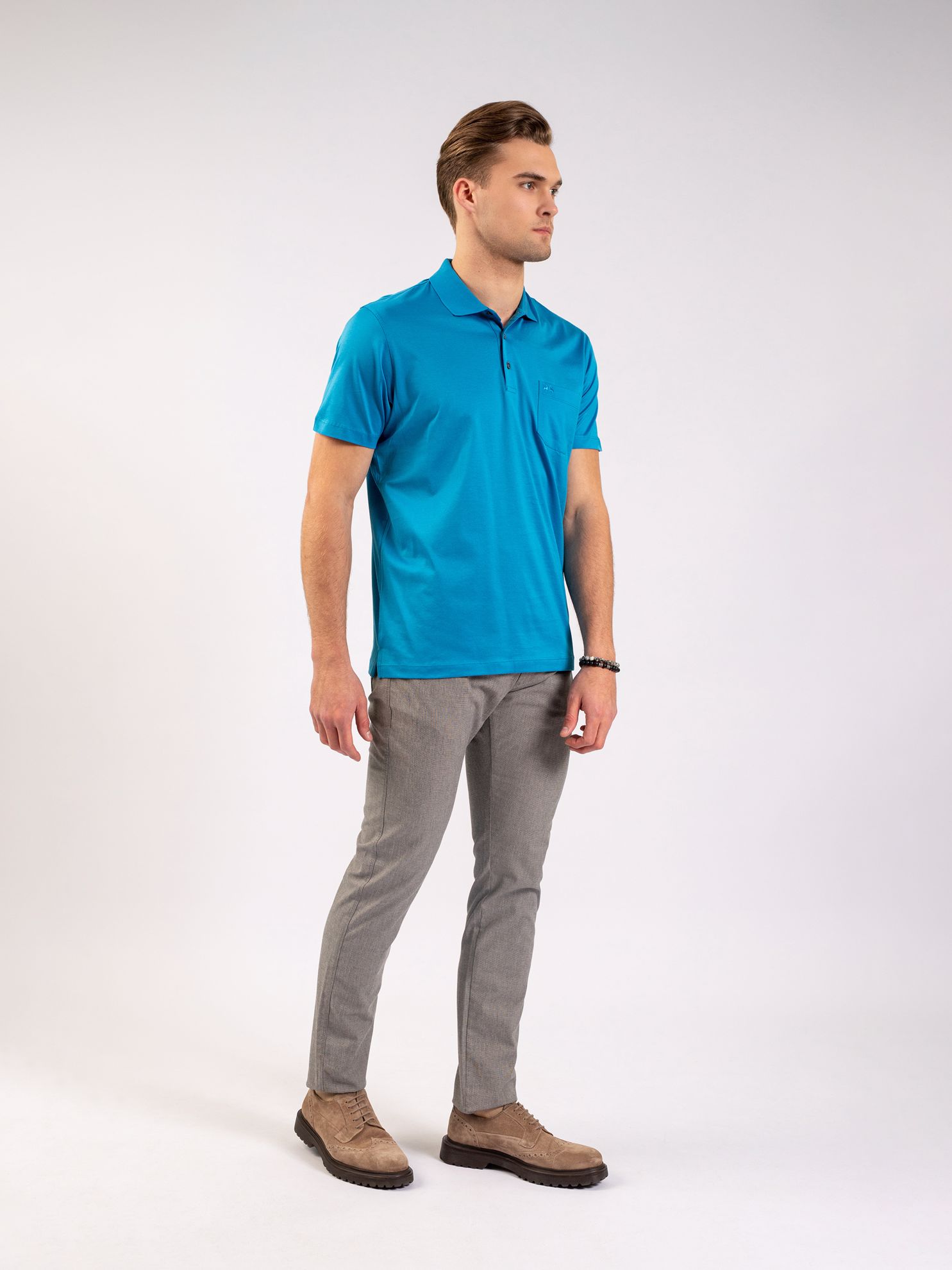 Karaca Erkek Regular Fit Polo Yaka Tişört-Koyu Mavi. ürün görseli
