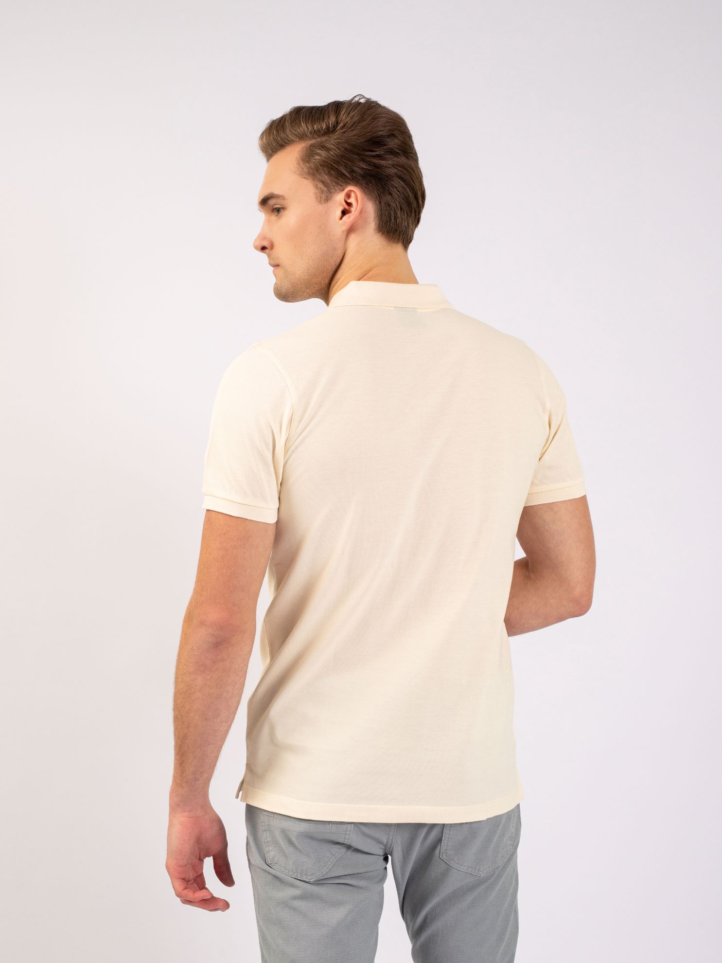 Karaca Erkek Slim Fit Polo Yaka Tişört-Taş. ürün görseli