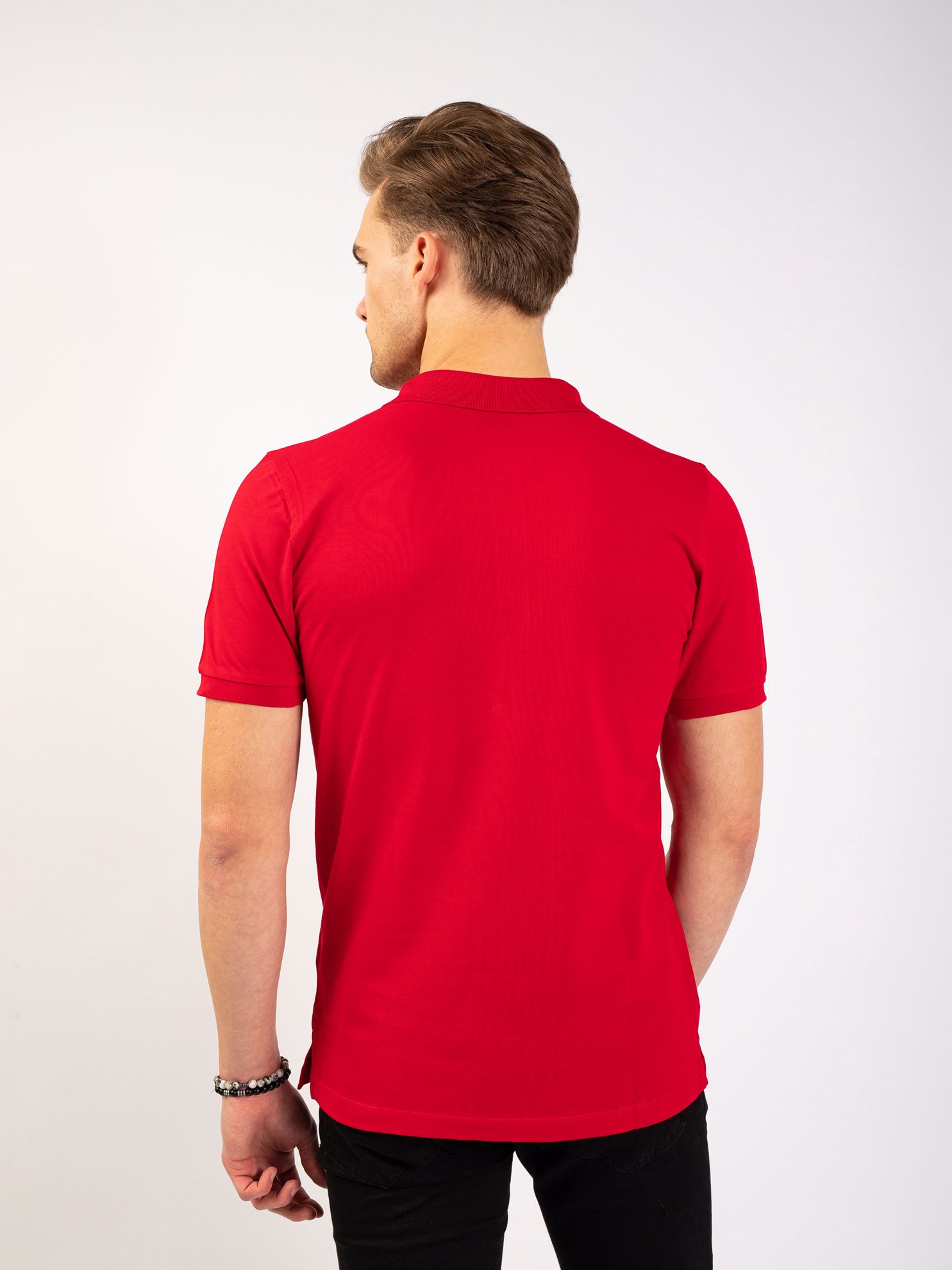 Picture of Karaca Erkek Slim Fit Polo Yaka Tişört-Kırmızı