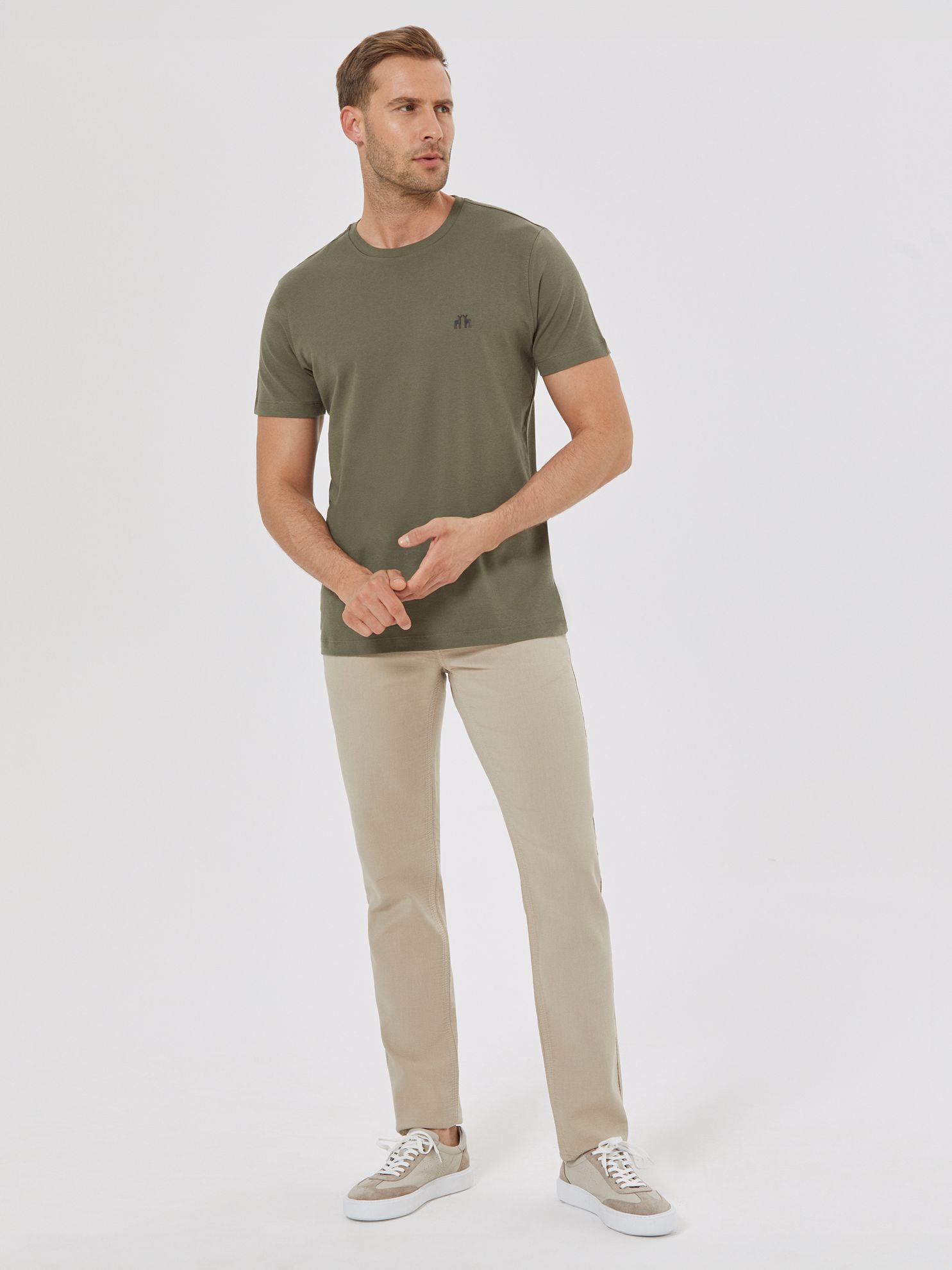 Picture of Karaca Erkek Slim Fit Tişört-Haki