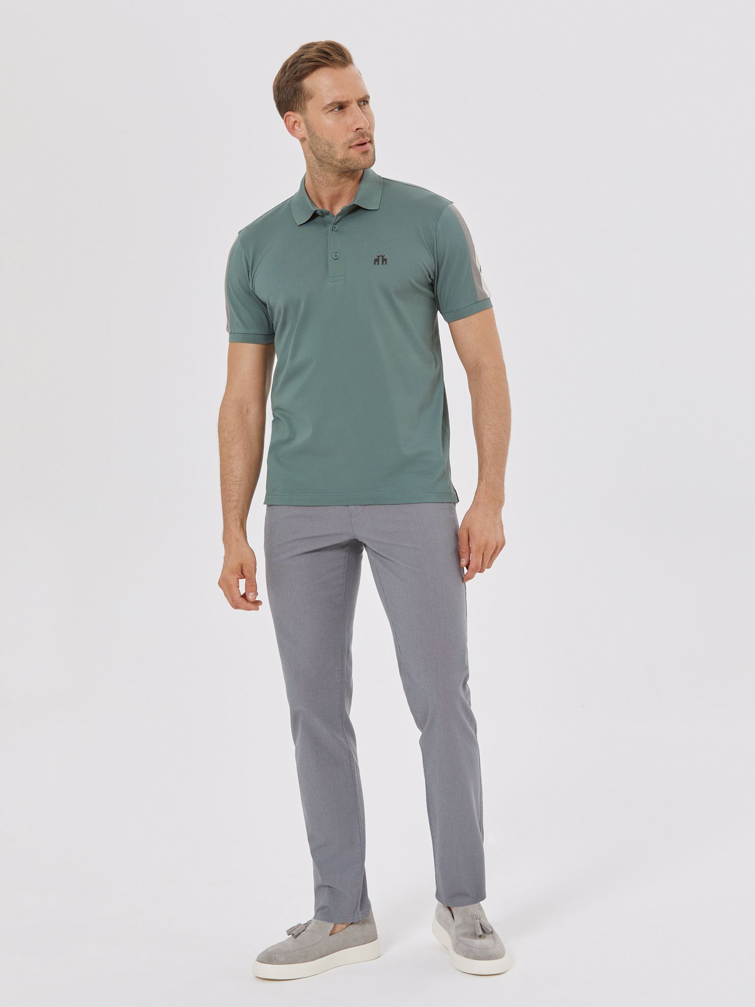 Picture of Karaca Erkek Slim Fit Polo Yaka Tişört-Yeşil