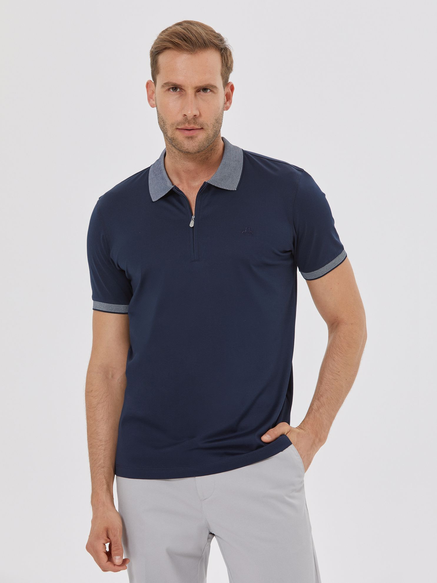 Picture of Karaca Erkek Slim Fit Polo Yaka Tişört-Lacivert