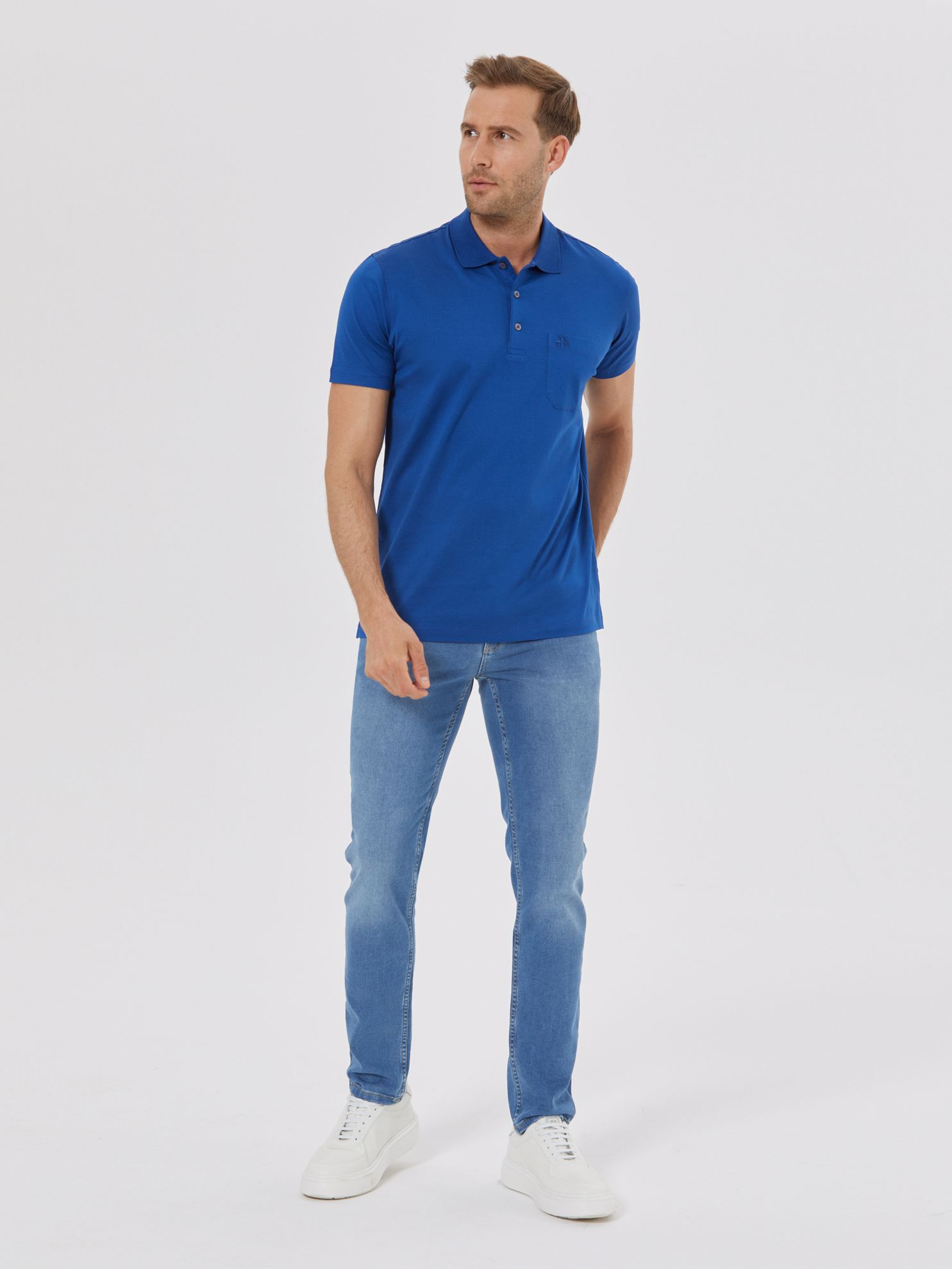 Picture of Karaca Erkek Regular Fit Polo Yaka Tişört-New Saks