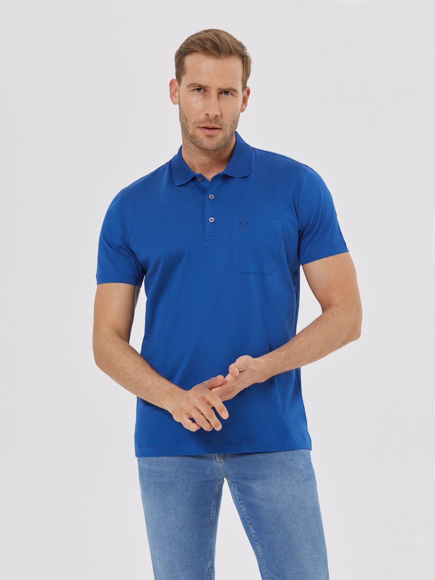 Picture of Karaca Erkek Regular Fit Polo Yaka Tişört-New Saks