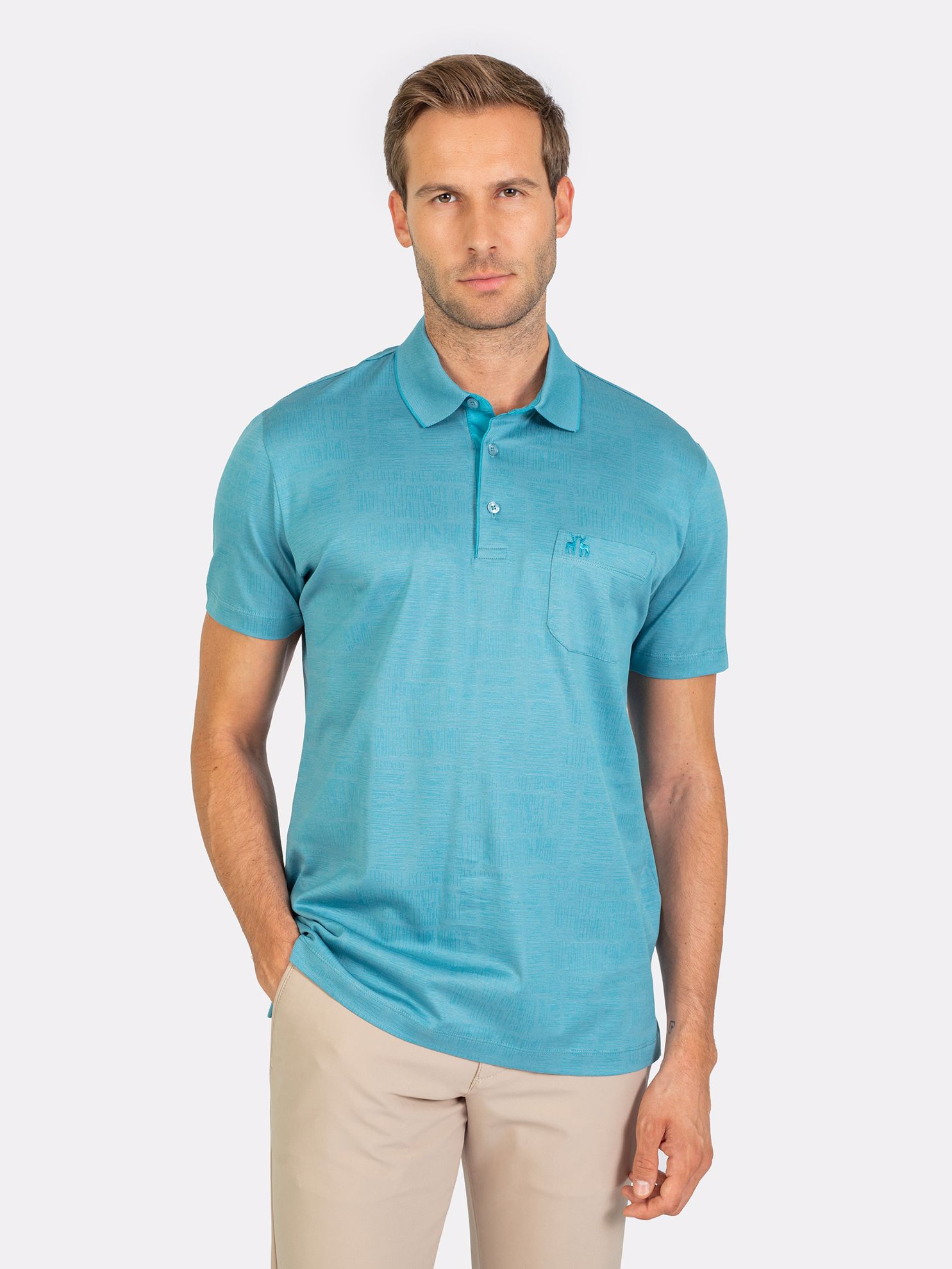 Picture of Karaca Erkek Regular Fit Polo Yaka Tişört-Yeşil